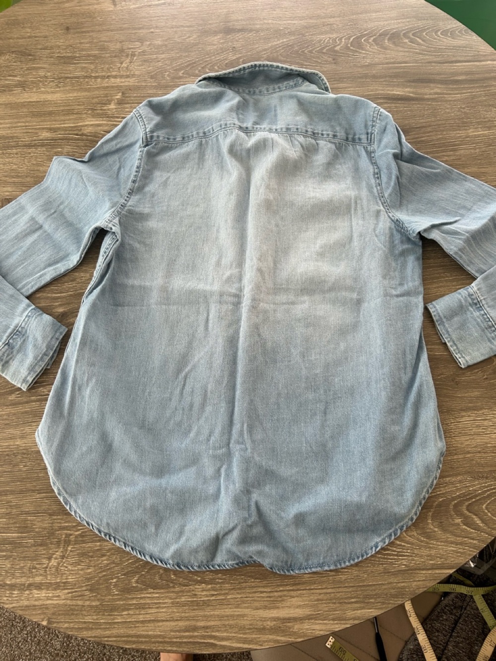 LOLA RIVER Denim Top. Size XS - Picture 6 of 6